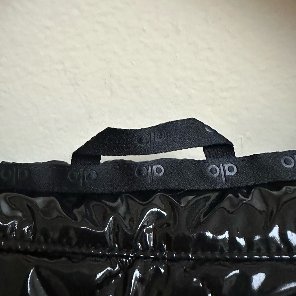 NEW Alo Yoga Snamoto Patent Leather Jacket - Picture 3 of 8